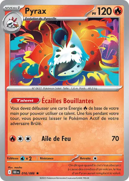 016/086 Pyrax POKEBALL - Foudre Noire