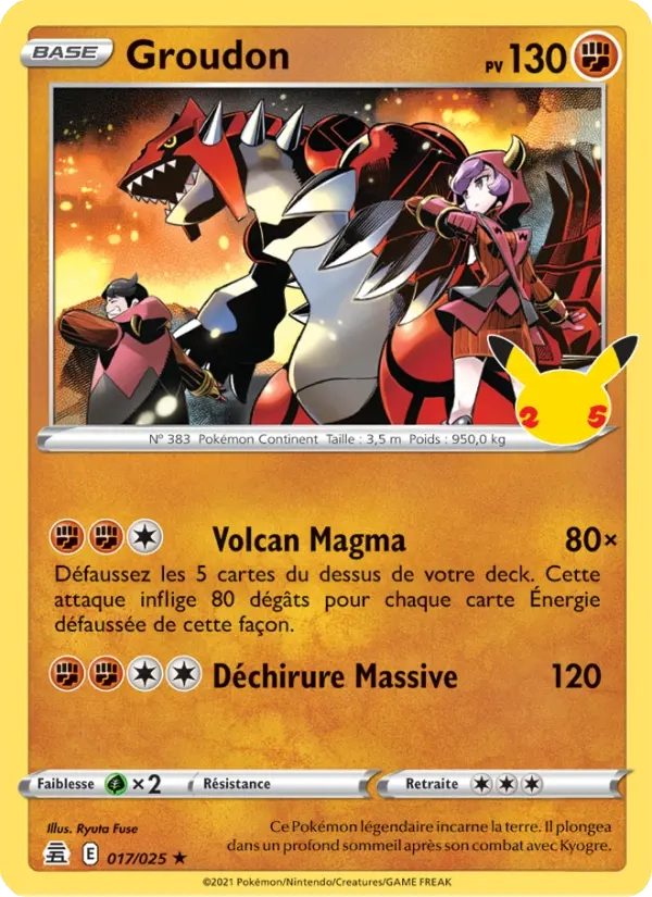 Groudon Holo 017/025 - Célébrations