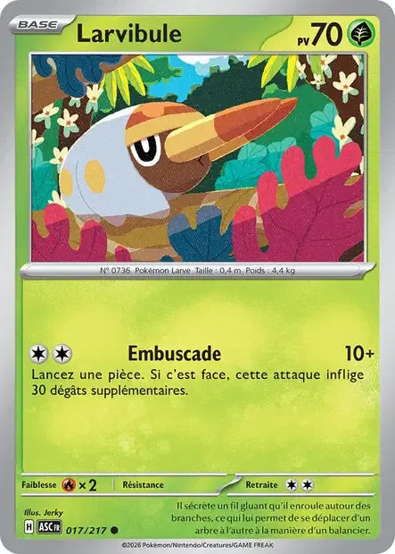 017/217 Larvibule POKEBALL - Héros Transcendants