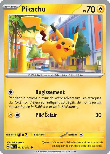 018/091 Pikachu Reverse - Destinées de Paldea