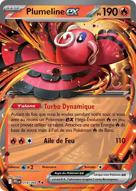 018/094 Plumeline EX - Flammes Fantasmagoriques