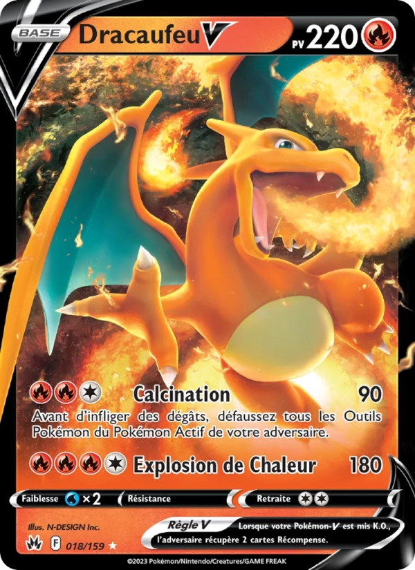 018/159 Dracaufeu V - Zénith Suprême