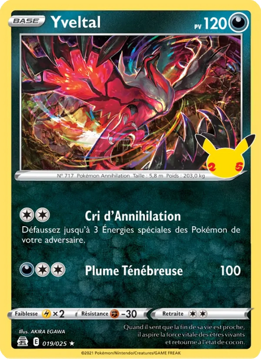 Yveltal Holo 019/025 - Célébrations