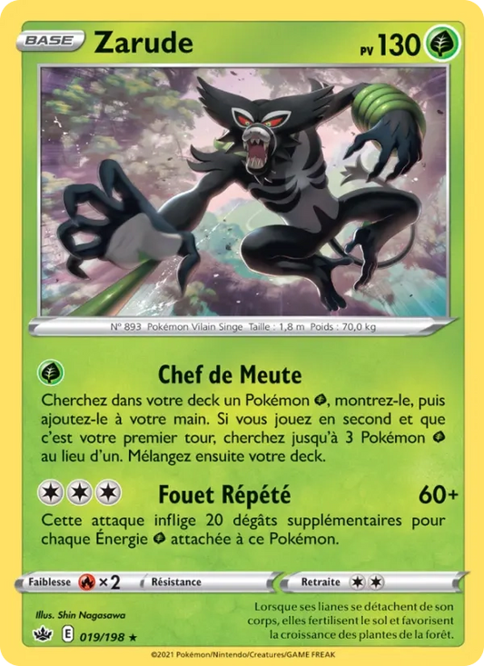 019/198 Zarude Holo - Règne de Glace