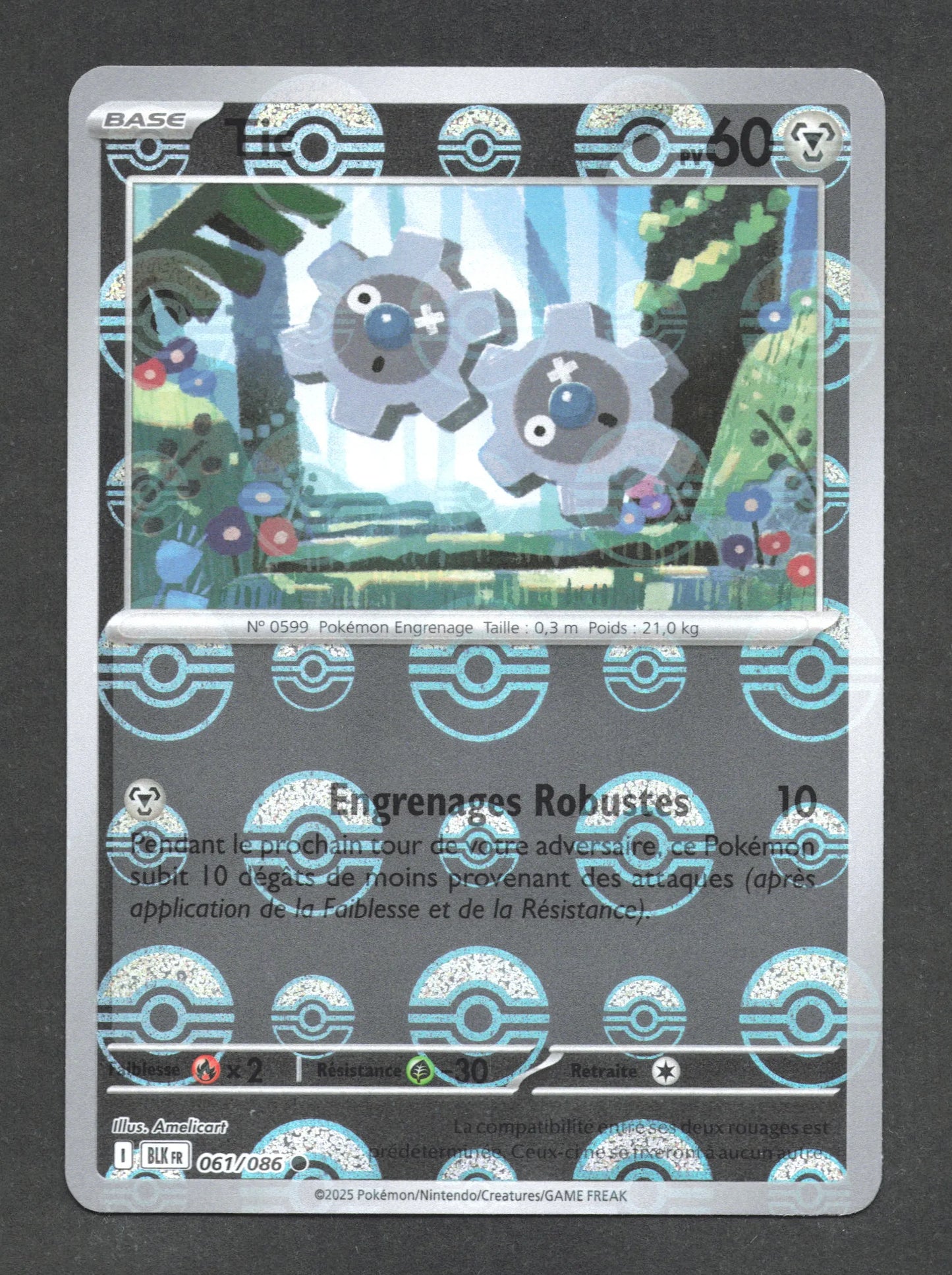 061/086 Tic POKEBALL - Foudre Noire - Pokeball