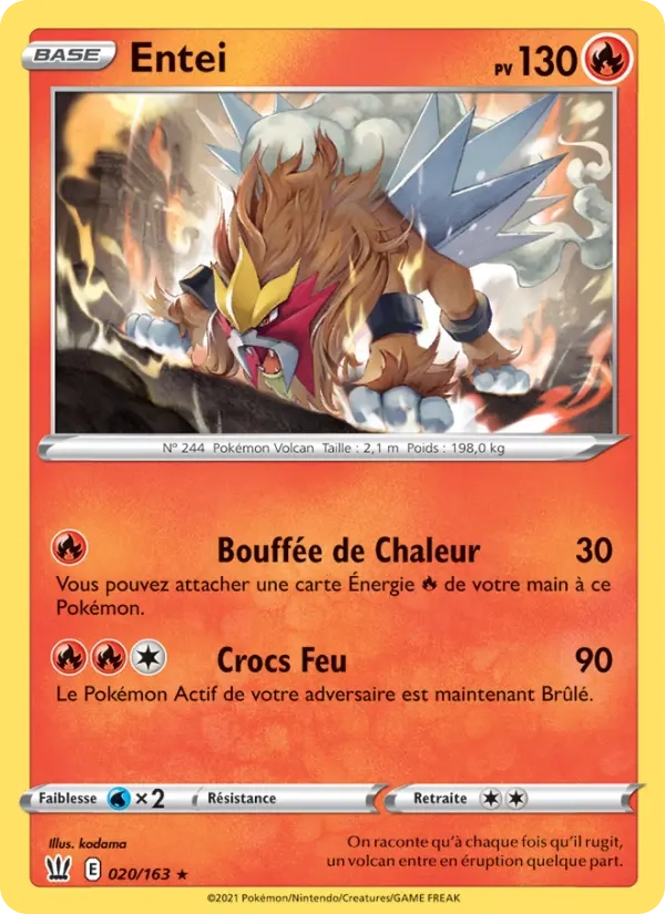 Entei Holo 020/163 - Styles de Combat