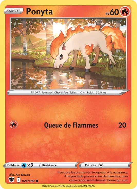 Ponyta Reverse 021/189 - Astres Radieux