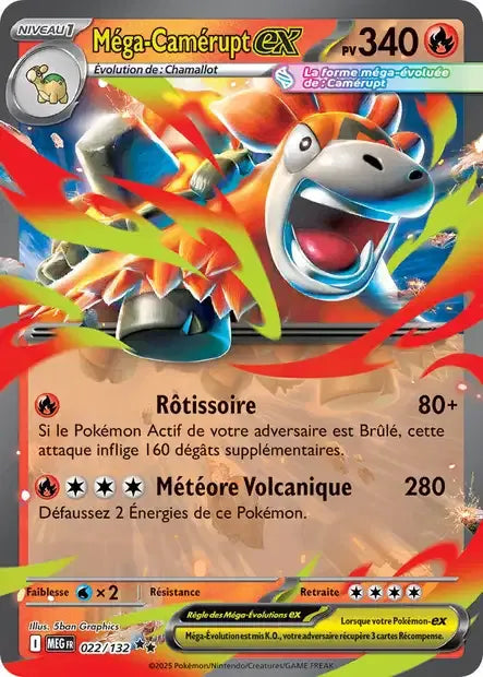 022/132 Mega Camerupt EX - Méga-Évolution