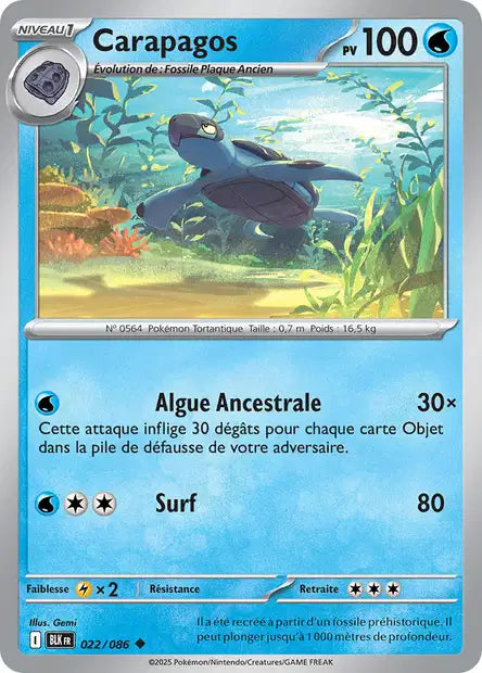 022/086 Carapagos POKEBALL - Foudre Noire
