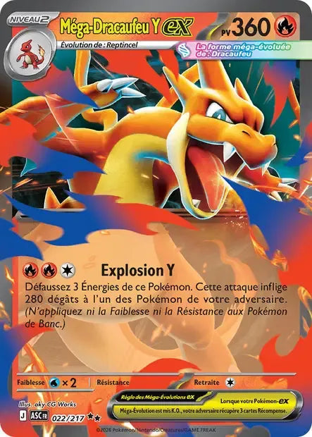 022/217 Mega Dracaufeu Y EX - Héros Transcendants