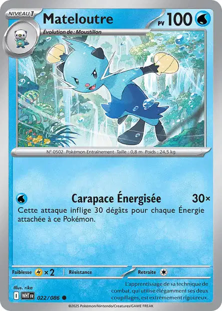 022/086 Mateloutre POKEBALL - Flamme Blanche - Pokeball