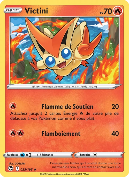 023/195 Victini Reverse - Tempête Argentée