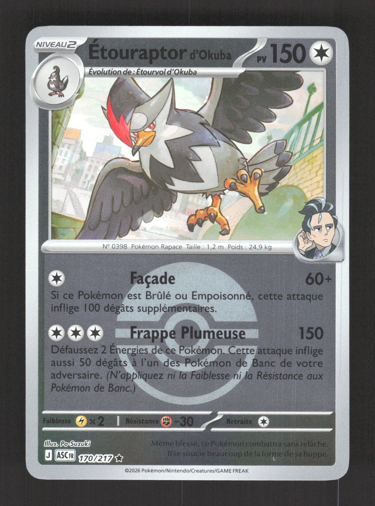170/217 Etouraptor POKEBALL - Héros Transcendants