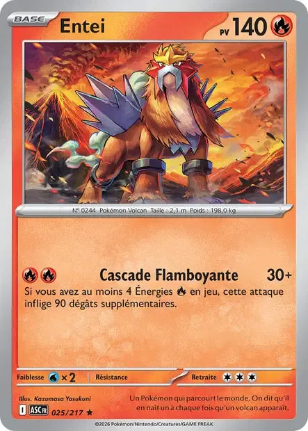 025/217 Entei POKEBALL - Héros Transcendants