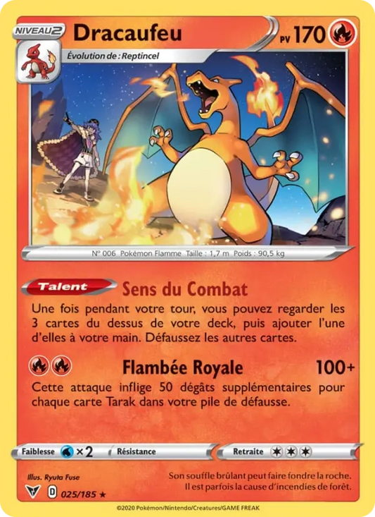 025/185 Dracaufeu RARE - Voltage Éclatant