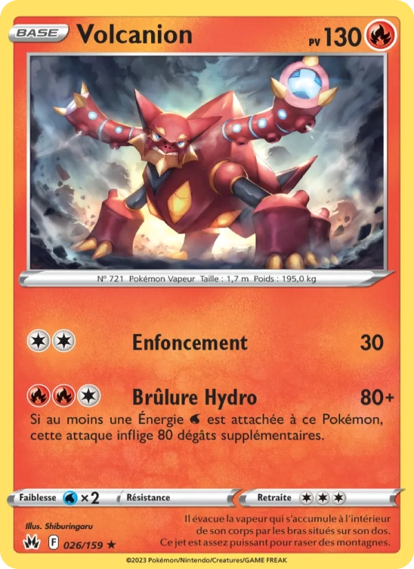 026/159 Volcanion Holo - Zénith Suprême