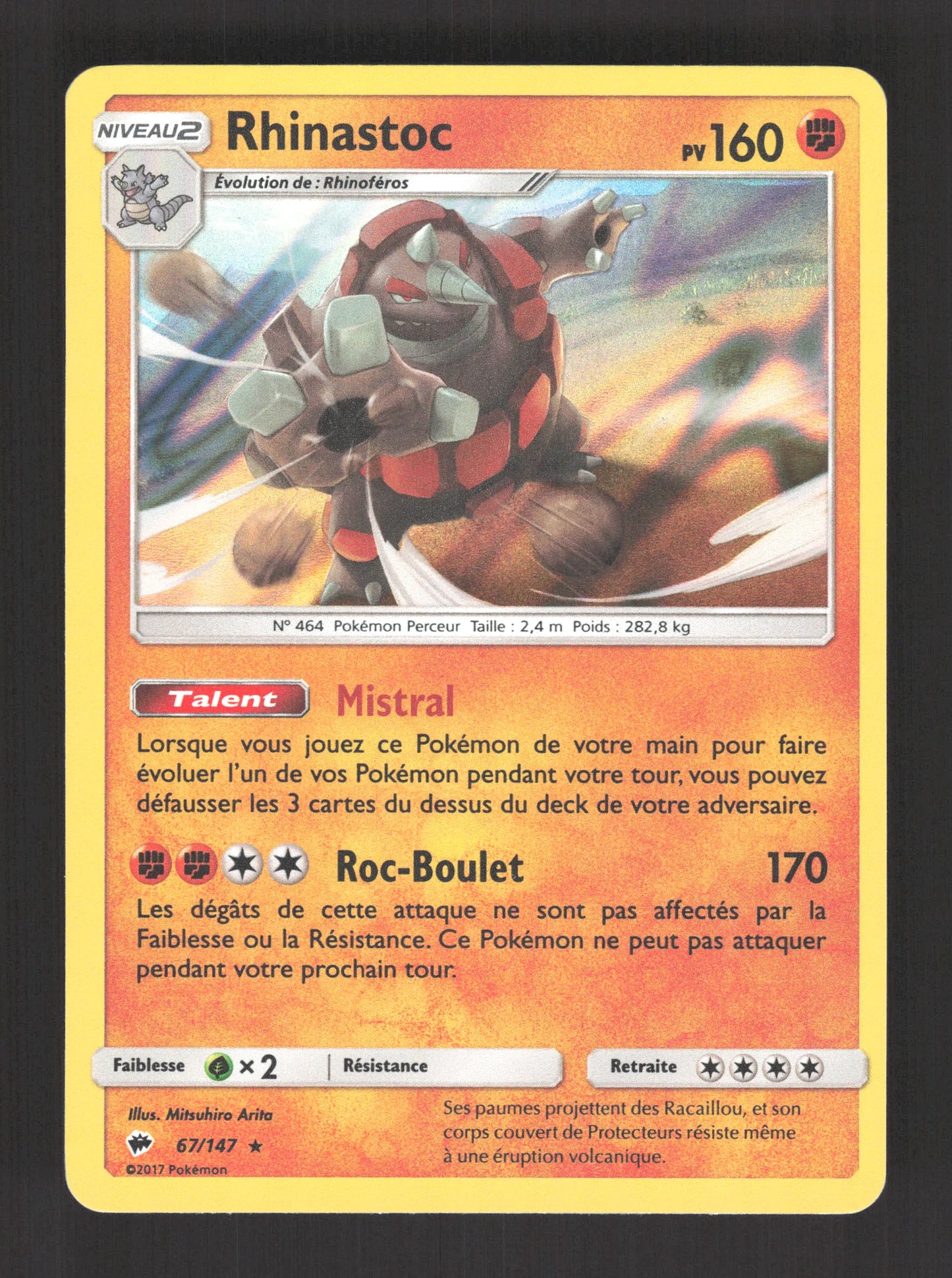 67/147 Rhinastoc HOLO - Ombres Ardentes