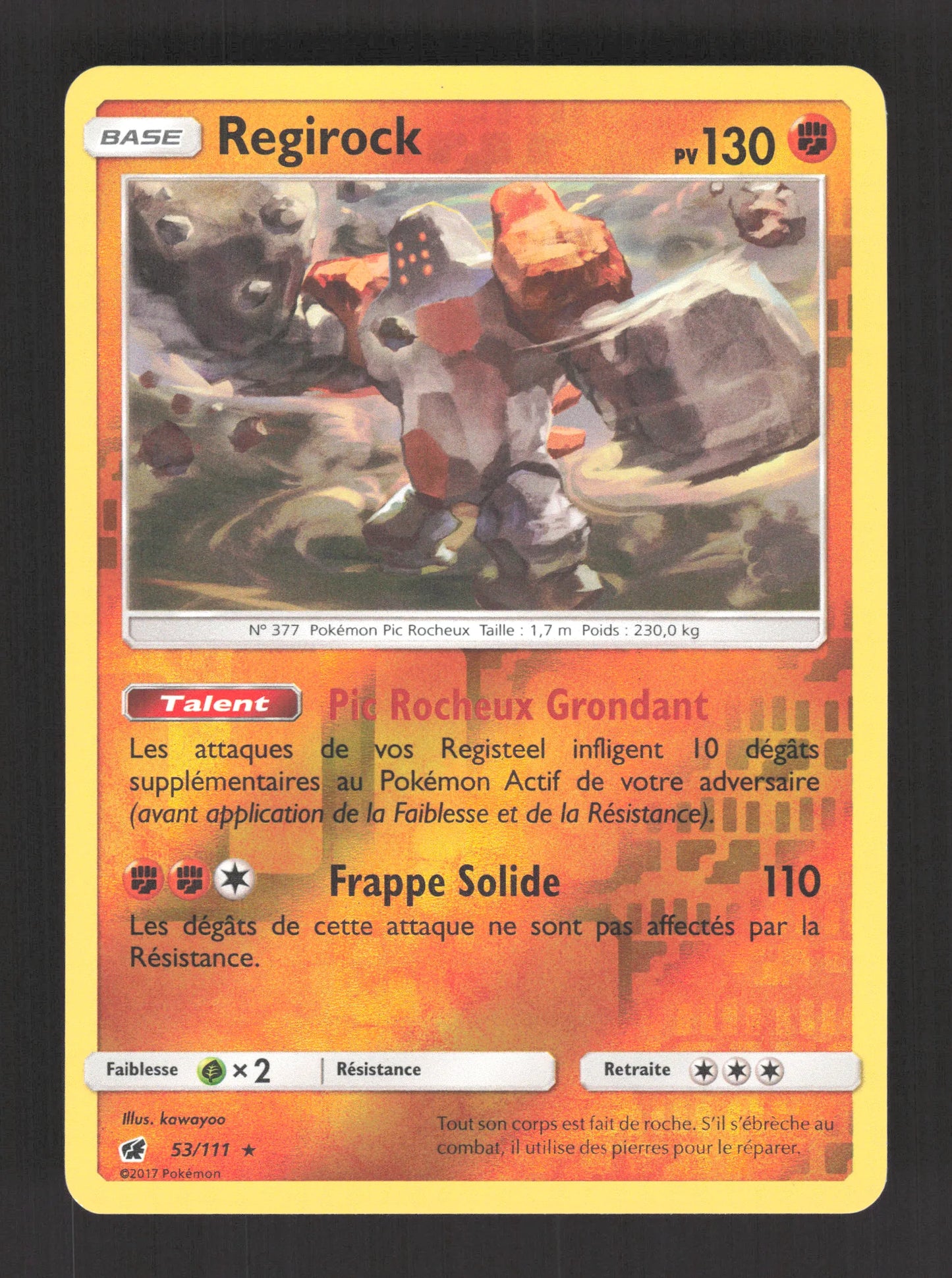 53/111 Regirock REVERSE - Invasion Carmin