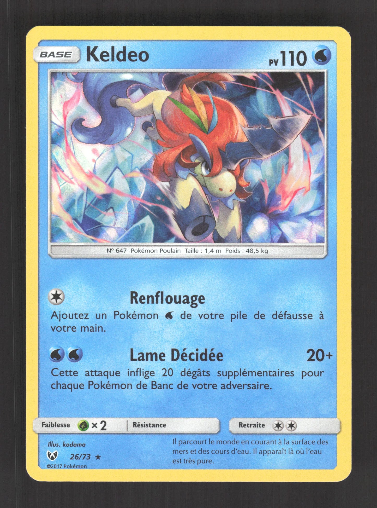 26/73 Keldeo HOLO - Légendes Brillantes