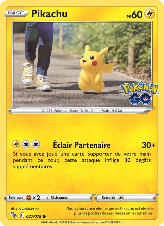 027/078 Pikachu HOLO COSMOS - Pokémon GO