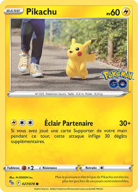 027/078 Pikachu HOLO COSMOS - Pokémon GO - Holo Cosmos