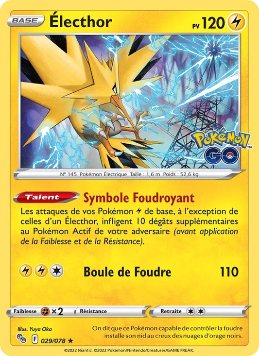 029/078 Electhor HOLO - Pokémon GO