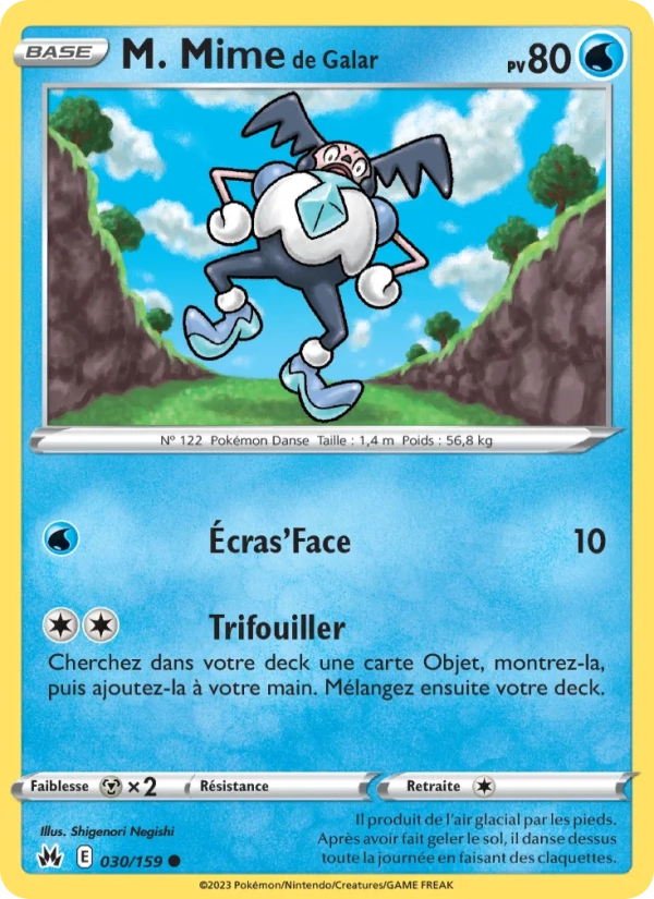 030/159 M. Mime de Galar Reverse - Zénith Suprême