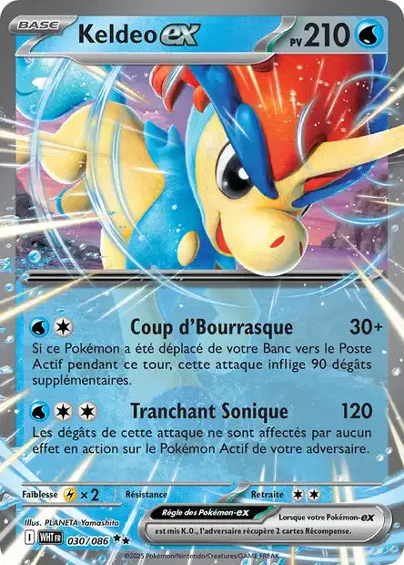 030/086 Keldeo EX - Flamme Blanche