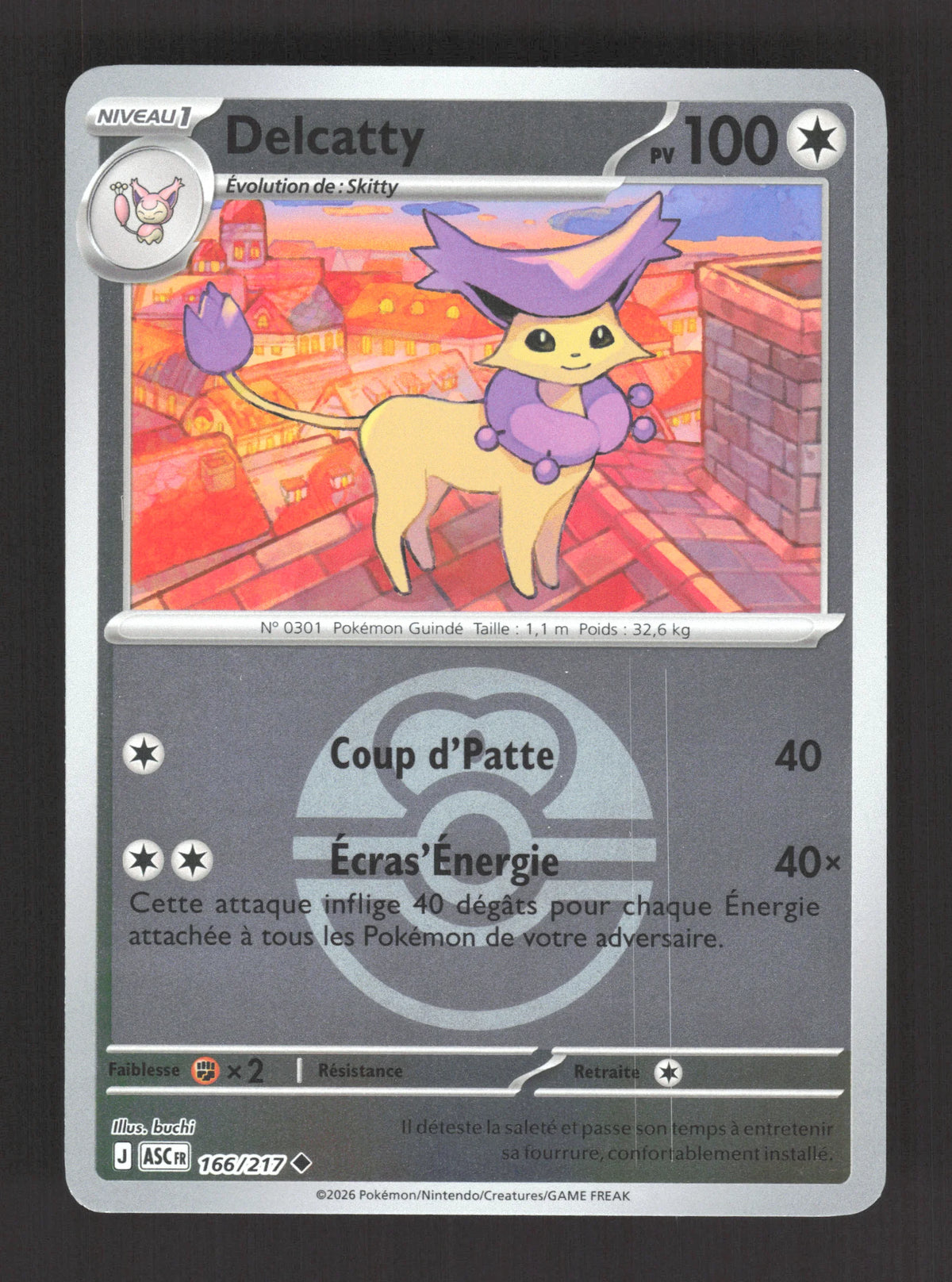 166/217 Delcatty POKEBALL - Héros Transcendants