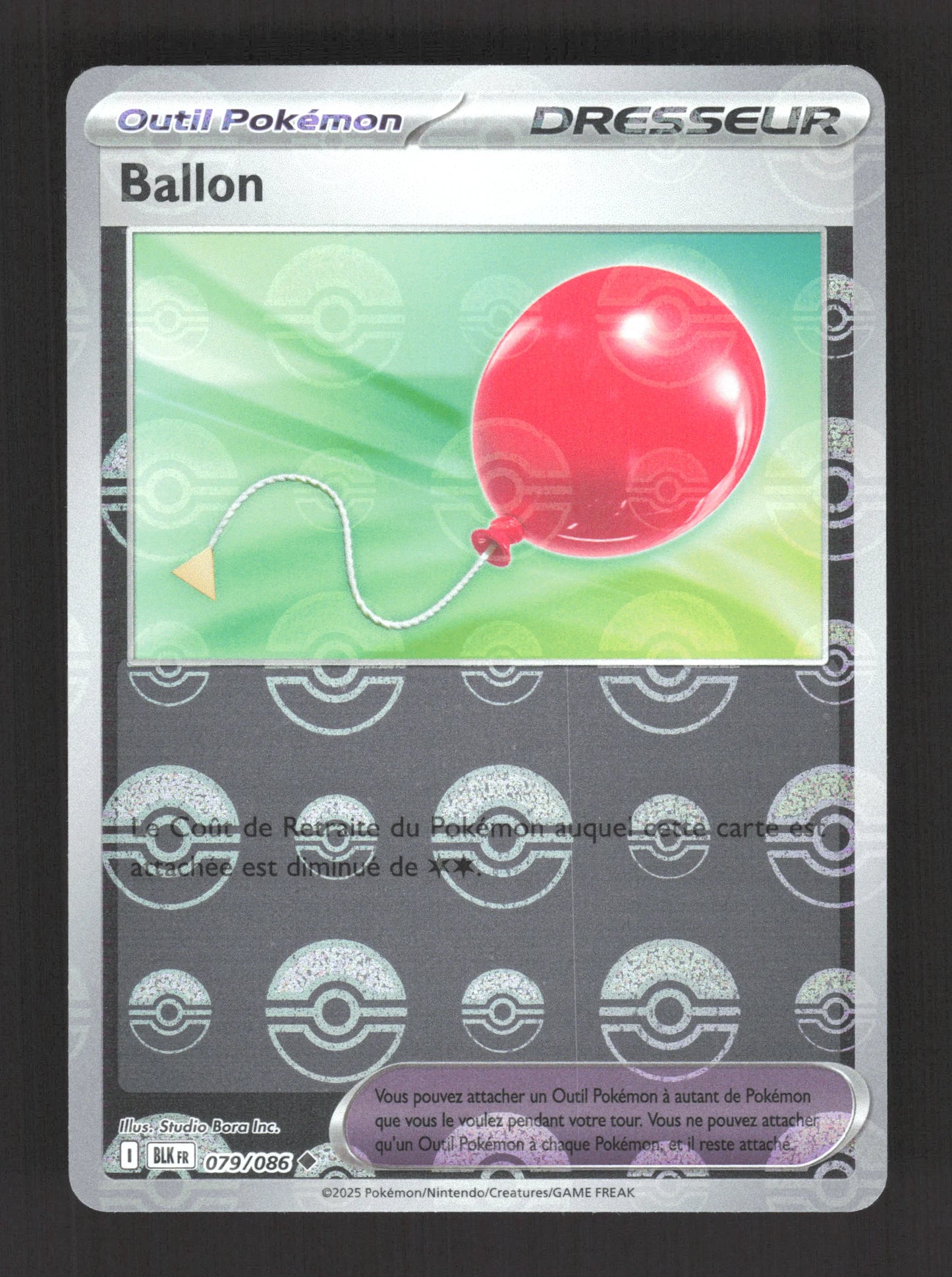 079/086 Ballon POKEBALL - Foudre Noire
