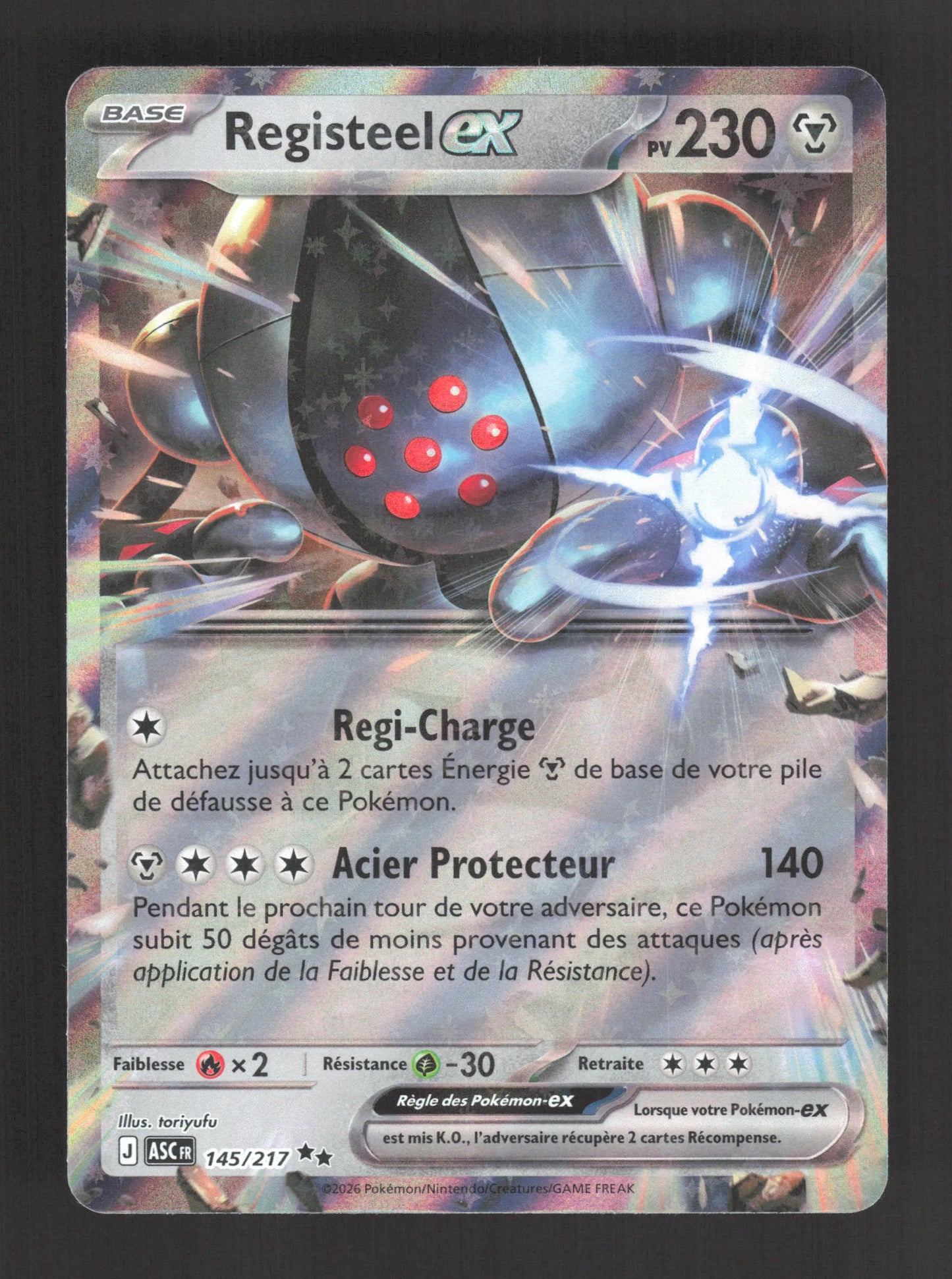 145/217 Registeel EX - Héros Transcendants