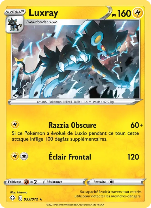 033/072 Luxray Holo - Destinées Radieuses