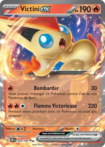 033/197 Victini EX - Flammes Obsidiennes