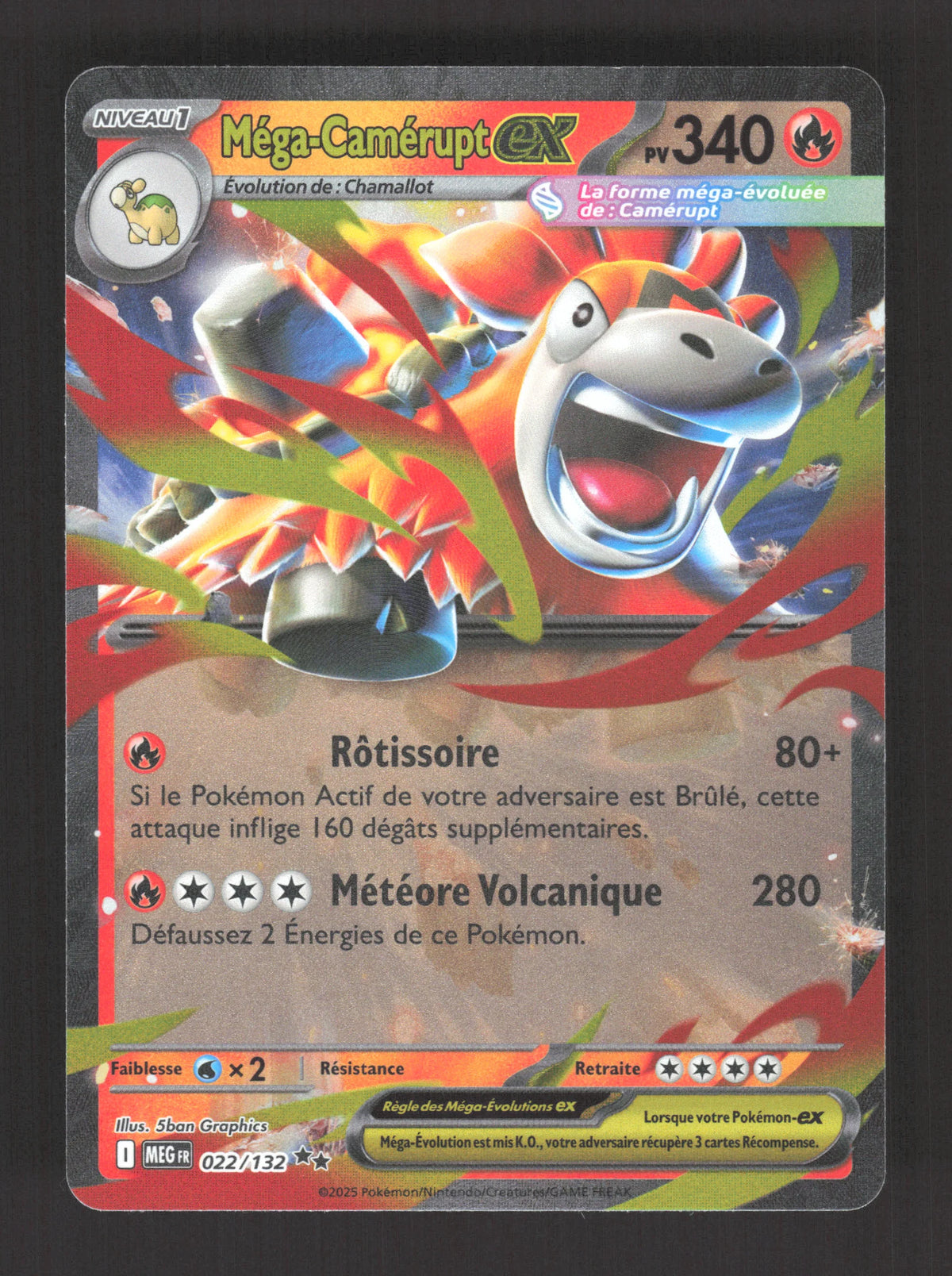 022/132 Mega Camerupt EX - Méga-Évolution