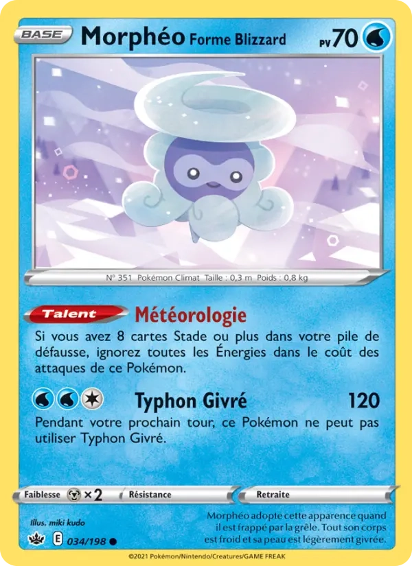 034/198 Morphéo Forme Blizzard Reverse - Règne de Glace