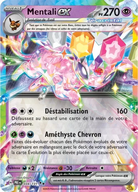 034/131 Mentali EX - Évolutions Prismatiques