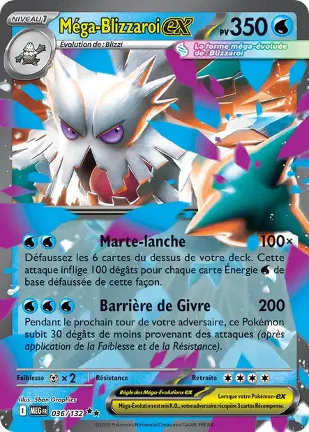 036/132 Mega Blizzaroi EX - Méga-Évolution