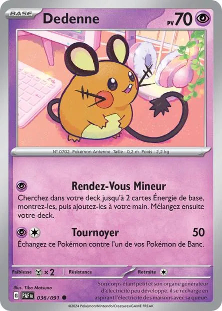 Dedenne Reverse 036/091 - Destinées de Paldea