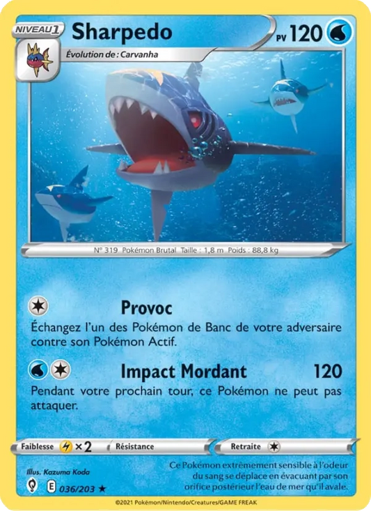 Sharpedo Reverse 036/203 - Évolution Céleste