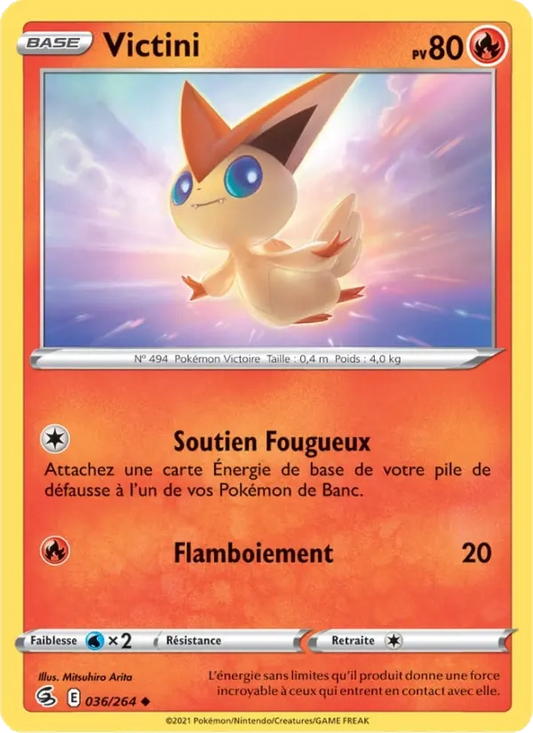 036/264 Victini Reverse - Poing de Fusion