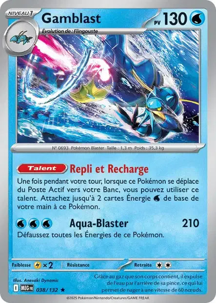 038/132 Gamblast Holo - Méga-Évolution