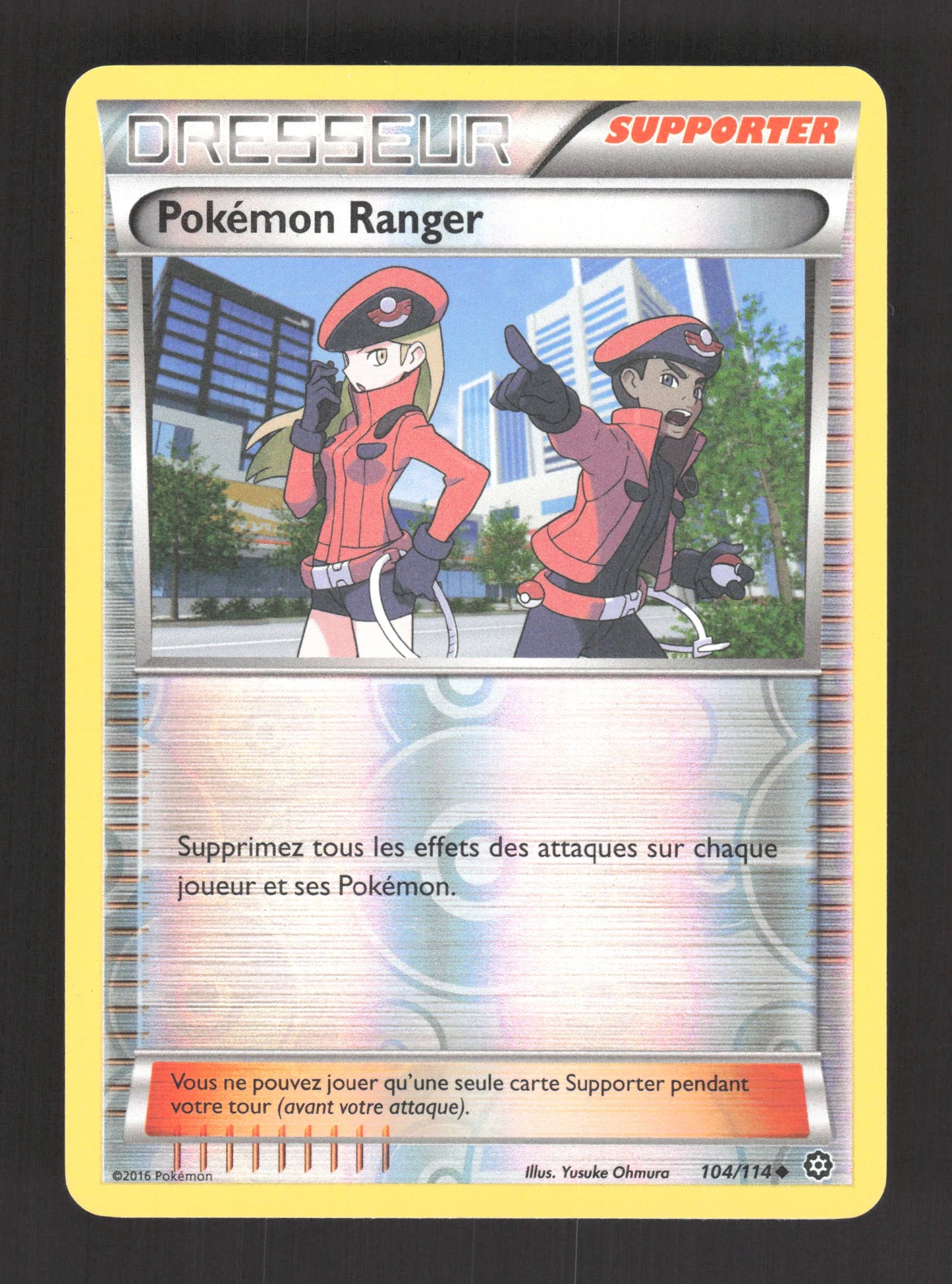 104/114 Pokemon Ranger REVERSE - Offensive Vapeur