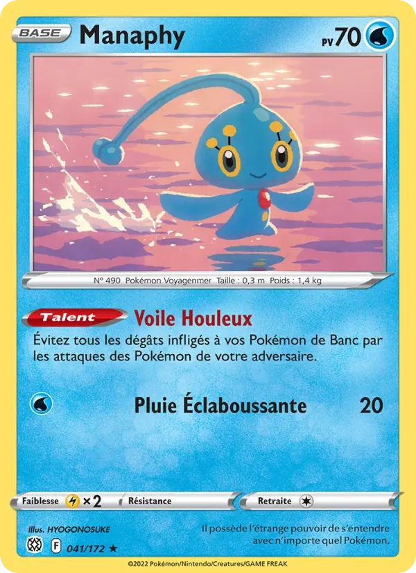 041/172 Manaphy Reverse - Stars Étincelantes