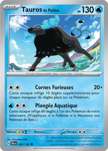 041/193 Tauros de Paldea Reverse - Évolutions à Paldea