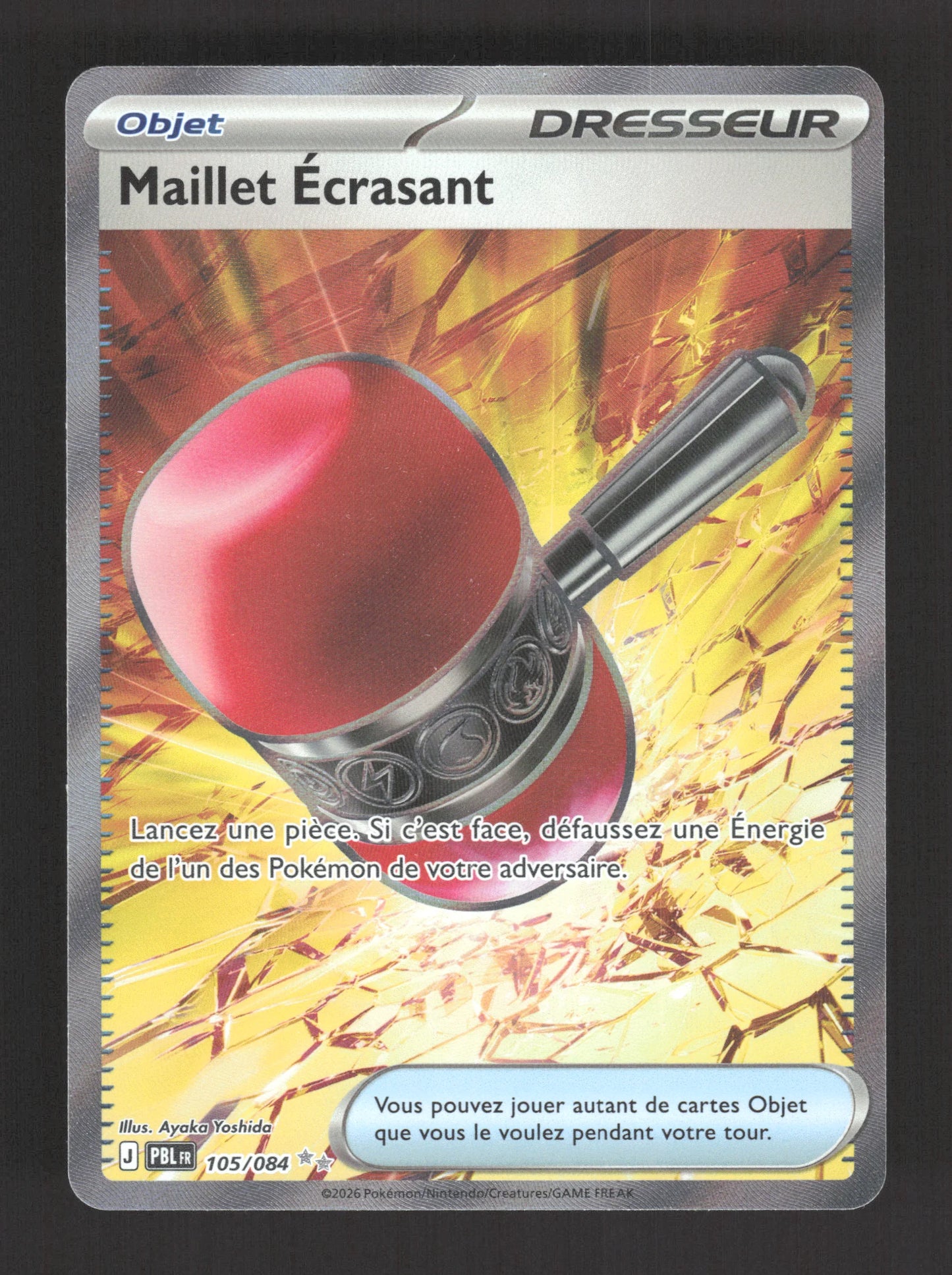 105/084 Maillet Ecrasant DRESSEUR - Nuit Noire
