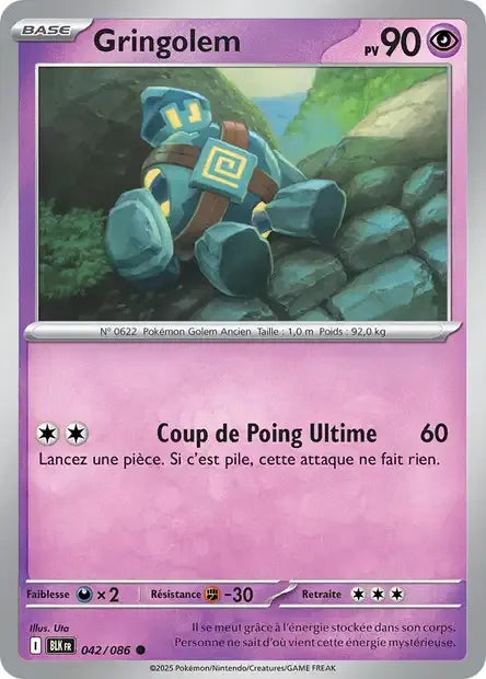 042/086 Gringolem Reverse - Foudre Noire