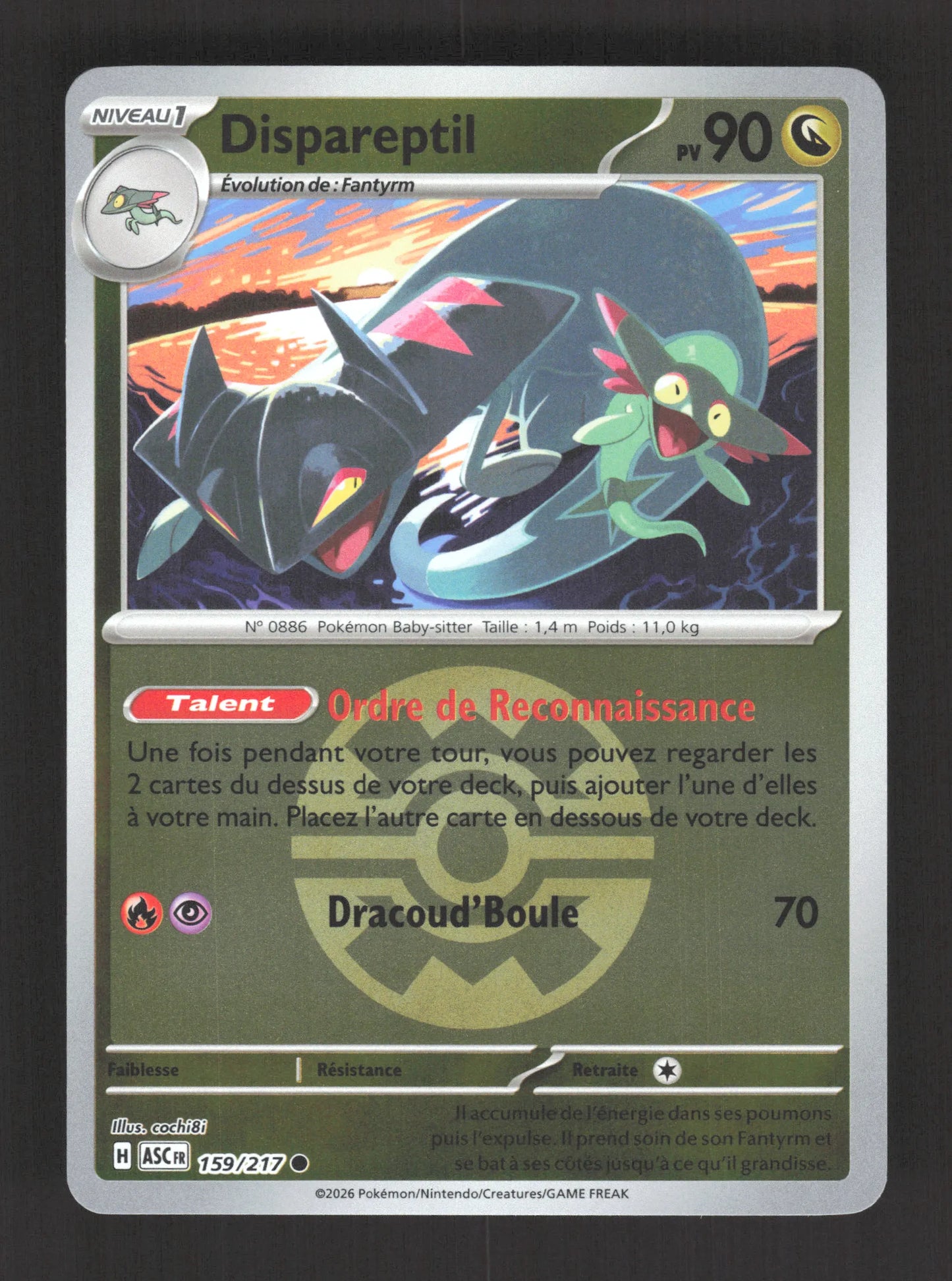 159/217 Dispareptil POKEBALL - Héros Transcendants