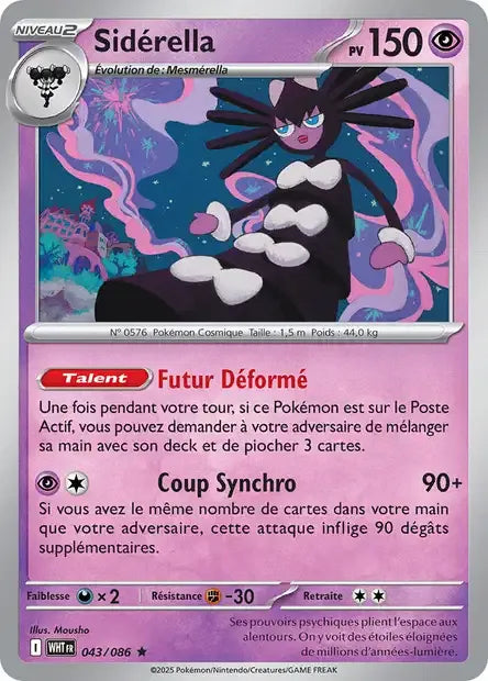 043/086 Sidérella Holo - Flamme Blanche
