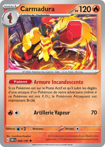 Carmadura Reverse 044/197 - Flammes Obsidiennes