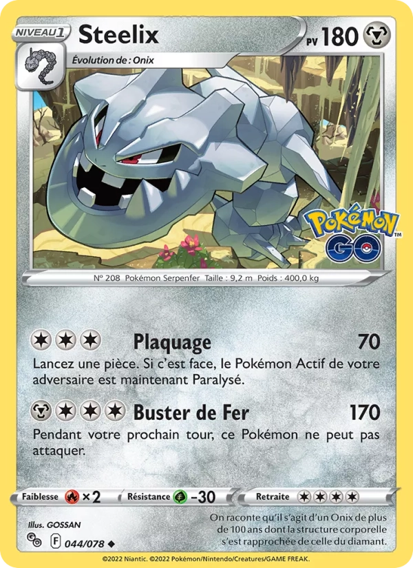 044/078 Steelix Reverse - Pokémon GO